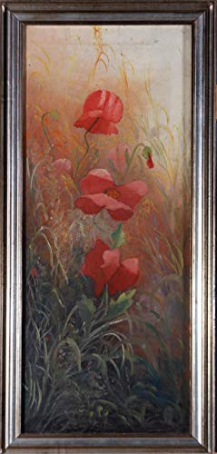 Sulis Fine Art Enmarcado, aceite de mediados del siglo XX - Amapolas salvajes Sulis Fine Art Enmarcado, aceite de mediados del siglo XX - Amapolas salvajes