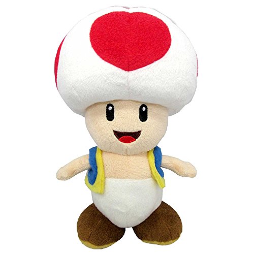 SUPER MARIO - Peluche Toad con Licencia Oficial de Nintendo, 20 cm (AGMSM6P-01T) SUPER MARIO - Peluche Toad con Licencia Oficial de Nintendo, 20 cm (AGMSM6P-01T)