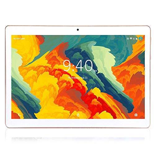 Tablet 10 Pulgadas 4G LTE WIFI BEISTA,Android 9.0 tableta,4GB RAM 64GB ROM,Quad-core,Full HD display,GPS,Bluetooth,OTG(Blanco)