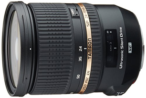 Tamron SP 24-70 mm F/2.8 Di VC USD - Objetivo para Canon (Distancia Focal 24-70mm, Apertura f/2.8, estabilizador óptico, Macro, diámetro: 82mm) Negro