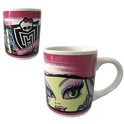 Taza de porcelana taza, diseño de Monster High-Muñeca Frankie Stein Tamaño: cm H.8,5 Diam.7 cm aprox.