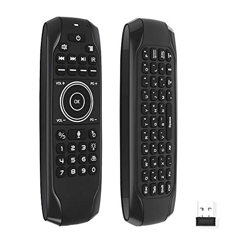 Teclado Skty 2.4G Mouse de aire Teclado inalámbrico Control de voz de 6 ejes Motion Sensing Walklight IR Aprendizaje para Smart TV Smart Android TV Box PC El teclado es un dispositivo de entrada de da