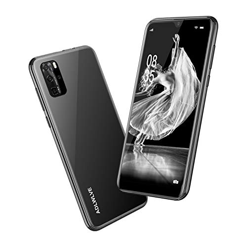 Teléfono Móvil Libres, 6,3 Pulgadas Android 9.0 Smartphone Libre 4G, 32GB ROM+3GB RAM，Moviles Libres Baratos Dual SIM, 8MP+ 5MP, Face ID GPS/WiFi/Hotspot Móviles y Smartphone Baratos Libres-Negro