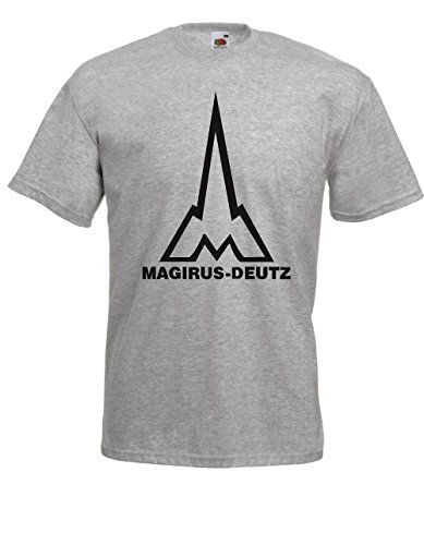 Textilmonster Magirus Deutz - Camisa gris L