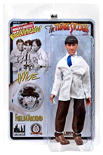The Three Stooges Fuelin' Around Moe 8" Action Figure by Classic TV Toys