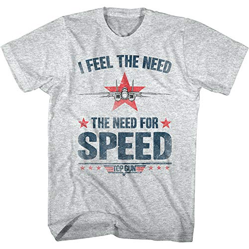 Top Gun I Feel The Need For Speed Men's T Shirt Stars Movie F14 Tomcat Maverick