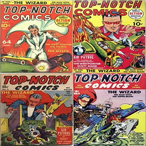 Top Notch Comics. Issues 1, 2, 3 and 4. Features the Wizard, The man with the super brain, west pointer air patrol, the mystic and sky raiders. Digital ... Action and Adventure (English Edition)