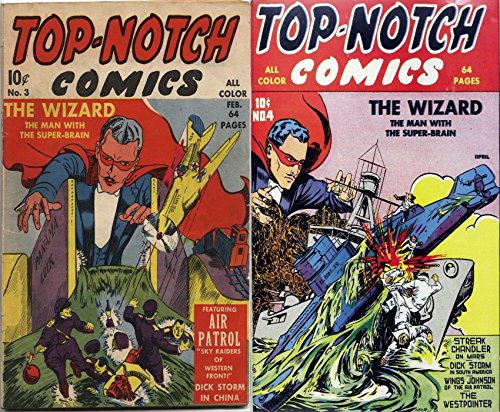 Top Notch Comics. Issues 3 and 4. Features the Wizard, The man with the super brain, west pointer air patrol, the mystic and sky raiders. Golden Age Digital ... Action and Adventure (English Edition)