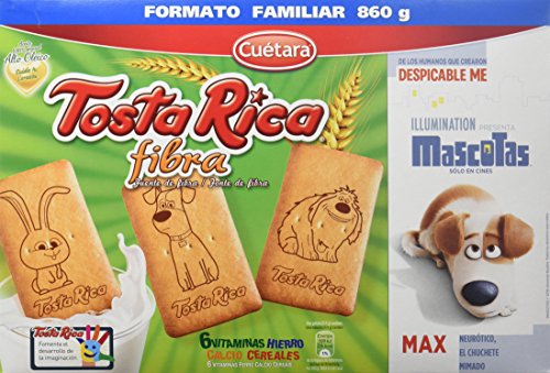 Tosta Rica Fibra Caja De Galletas - 860 gr, 1 paquete