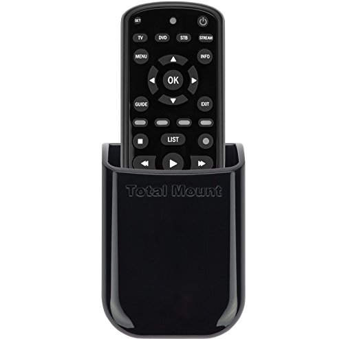 TotalMount Soporte universal para un mando a distancia Soporte de pared para TV Soporte de mesa Caja de almacenamiento para 1 mando a distancia