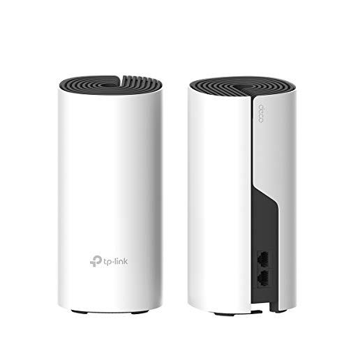 TP-Link Deco P9 (2-Pack) - Híbrido Wi-Fi Mesh para Todo el hogar con Powerline Backhaul, Ideal para Paredes Gruesas, Cobertura de hasta 370㎡, Compatible con Alexa, Controles parentales.