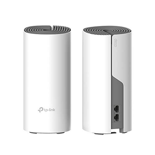 TP-Link Deco Repetidor de wifi, Super Mesh wifi smart sin interrupción AC1200 Dual-Band hasta 260 m², 2 puertos 100Mbps, hasta 100 dispositivos, Adecuado para xiaomi Mi Box, Amazon Alexa (E4-2Pack)