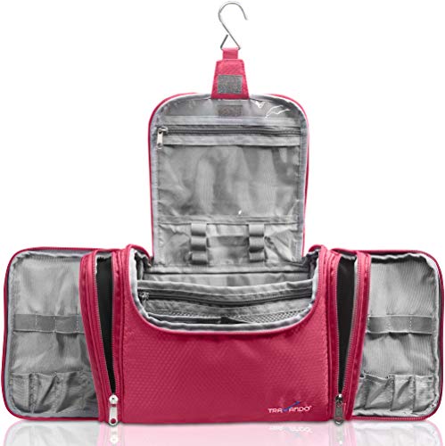TRAVANDO ® Neceser Mujer Grande XXL, Bolsa de Aseo para Colgar, Neceser de Viaje, Accesorios de baño, Bolso de Maquillaje, Mujeres TRAVANDO ® Neceser Mujer Grande XXL, Bolsa de Aseo para Colgar, Neceser de Viaje, Accesorios de baño, Bolso de Maquillaje, Mujeres