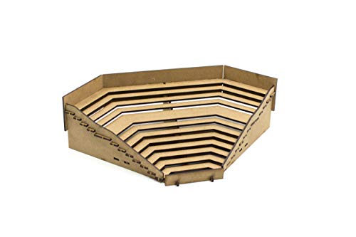Tribuna para decoracion de campos Subbuteo y juegos de fútbol de mesa, maqueta kit para montar y pintar con los colores de tus equipos favoritos (B: Esquinas) Tribuna para decoracion de campos Subbuteo y juegos de fútbol de mesa, maqueta kit para montar y pintar con los colores de tus equipos favoritos (B: Esquinas)