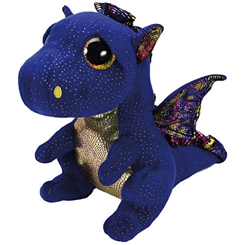 TY- Beanie Boo's Saffire, dragón, Color azul, 23 cm (United Labels Ibérica 37260TY) , color/modelo surtido