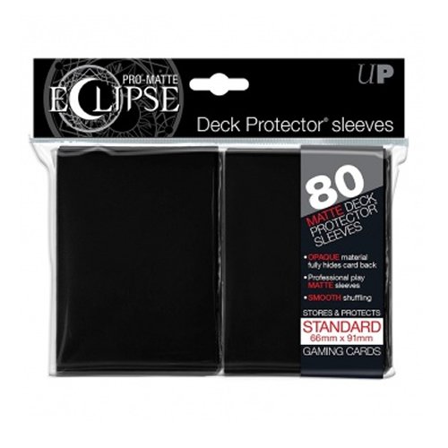 Ultra Pro- Pro-Matte Eclipse Black Standard (80), Color Schwarz (Ultrapro E-85345)