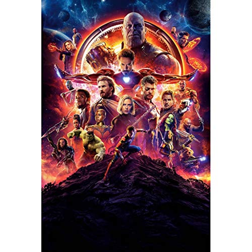 UOPMT-a Marvel Avengers Puzzle 300/500/1000/1500 Piezas de Rompecabezas de Madera descompresión Juguetes para Adultos 0430-P (Color : A, Size : 300p)