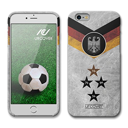 Urcover Funda iPhone 6 / 6s Copa del Mundo 2018 Football, Carcasa Trasera Camiseta de Futbol [Team Alemania] Protector Mundial de Fútbol Cover Apple iPhone 6 / 6s Case TPU Flexible