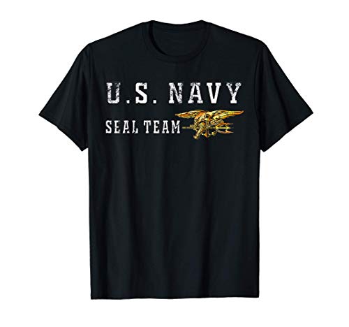 U.S. NAVY SEAL TEAM ORIGINAL VINTAGE SEALS GIFT LOGO T-SHIRT Camiseta