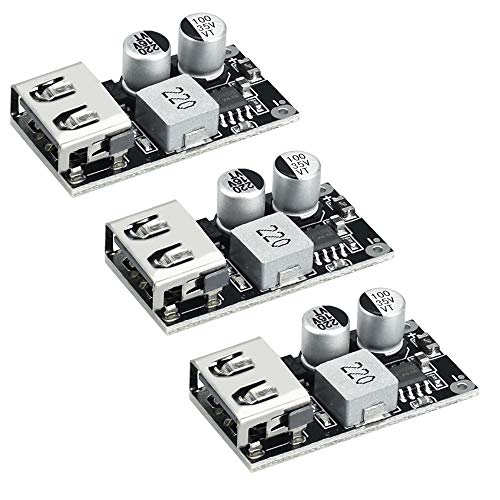 UTRUGAN 3 PCS Módulo de Convertidor de CC-CC Buck Converter 5v Step Down Module Fuente de Alimentación Ajustable Módulo Reductor 6v a 32v para Carga Rápida de Teléfono Móvil, Instrumento UTRUGAN 3 PCS Módulo de Convertidor de CC-CC Buck Converter 5v Step Down Module Fuente de Alimentación Ajustable Módulo Reductor 6v a 32v para Carga Rápida de Teléfono Móvil, Instrumento