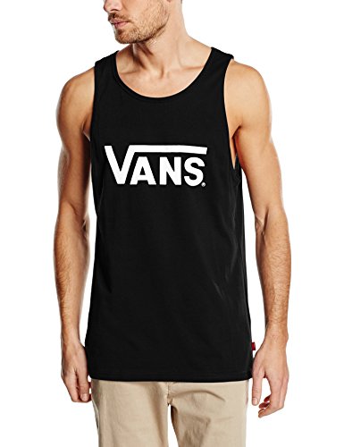 Vans VANS CLASSIC TANK - Camiseta de tirantes para hombre, multicolor (black/white), talla Medium