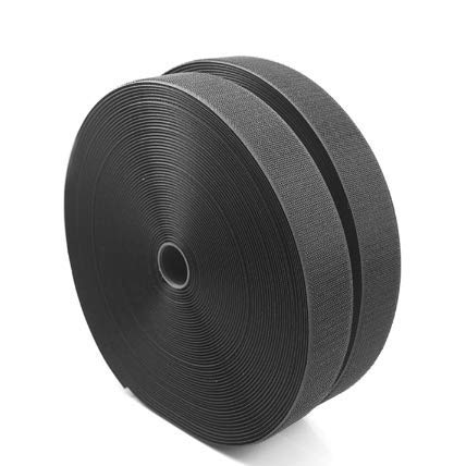 Velcro de Nylon de 25 m Accesorios de Vestir Velcro Negro Velcro Adhesivo Fuerte,50MM