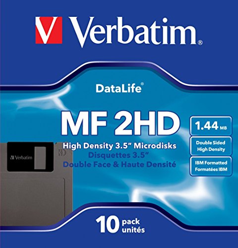 Verbatim MF2-HD DataLife - Pack de 10 disquetes 3.5", Formato Pc