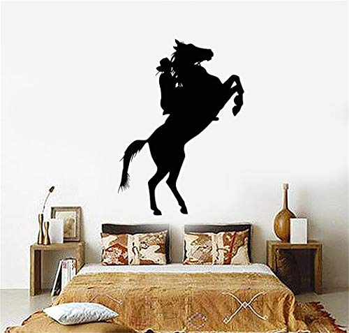 Vinilo Adhesivo de pared Cita Decoración para el hogar Western Movie Cowboy On Horse