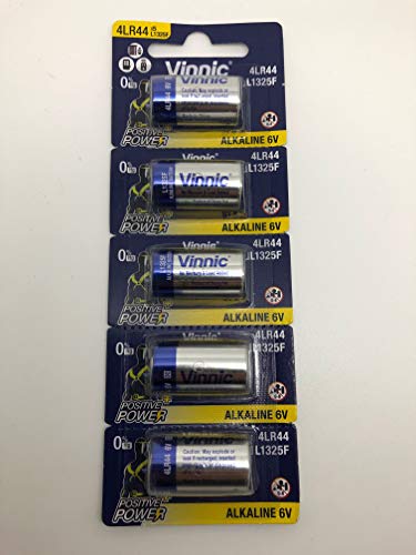 Vinnic L1325 4LR44 - Lote de 5 pilas alcalinas (6 V, RFA-18-11, 476A, V4034PX, A544, PX28) Vinnic L1325 4LR44 - Lote de 5 pilas alcalinas (6 V, RFA-18-11, 476A, V4034PX, A544, PX28)