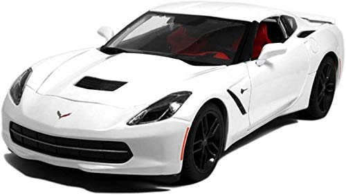 WASHULI De fundición de aleación Modelo de Coche Juguetes 1/18 Escala Corvette Z51 Roadster Die-colado Decoración Simulación