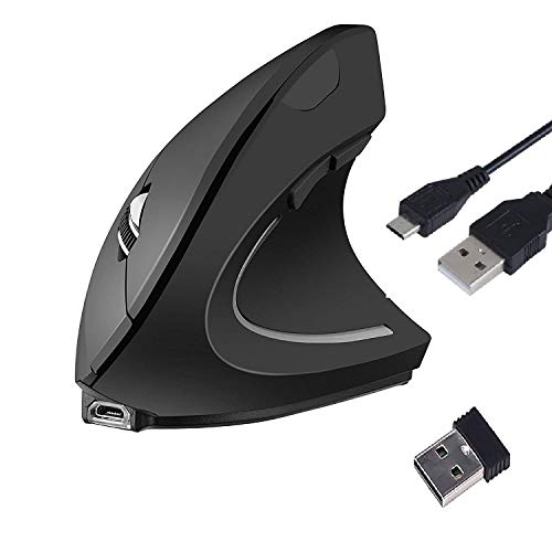 WesKimed Ratón inalámbrico Ratón óptico ergonómico Vertical inalámbrico 2.4G, Prevención de Codo de tenista/Enfermedad del ratón (síndrome RSI), Protege Especialmente el Brazo inalámbrico, 5 Botones WesKimed Ratón inalámbrico Ratón óptico ergonómico Vertical inalámbrico 2.4G, Prevención de Codo de tenista/Enfermedad del ratón (síndrome RSI), Protege Especialmente el Brazo inalámbrico, 5 Botones
