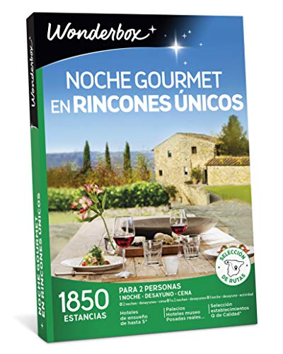 WONDERBOX Caja Regalo para papá - Noche Gourmet EN RINCONES ÚNICOS - 1.850 estancias en España y Europa WONDERBOX Caja Regalo para papá - Noche Gourmet EN RINCONES ÚNICOS - 1.850 estancias en España y Europa
