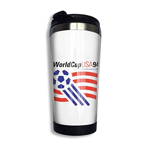 World Cup 94 USA Coffee Cups Stainless Steel Water Bottle Cup Travel Mug Coffee Tumbler with Spill Proof Lid