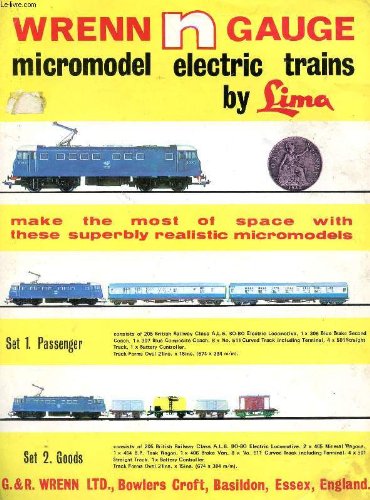 WRENN N GAUGE, MICROMODEL ELECTRIC TRAINS BY LIMA (CATALOGUE)