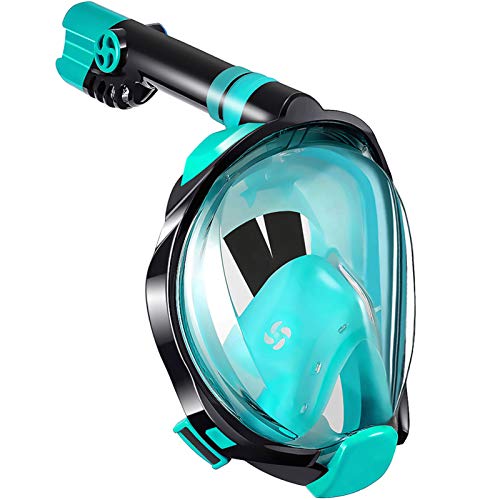 WSTOO Máscara de Snorkel,Máscara de Buceo Plegable 180 Vista panorámica,para Adultos y niños