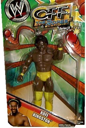 Wwe Kofi Kingston 2009 Off the Ropes Series 13 Toy Wrestling Figure [Toy] by Jakks Pacific
