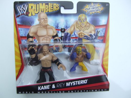 WWE Rumblers Twin Pack Kane Rey Mysterio by Mattel