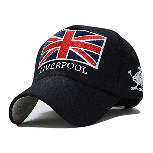 WZXCAP Polo Estilo Bun gorro de Papá Hat for mujeres de los hombres de béisbol ajustable del casquillo europeos bandera de Reino Unido visera sombreros de gama alta sombreros “naciones de Europa colec