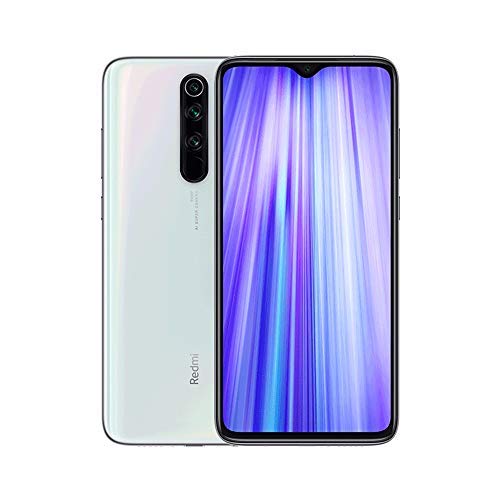 Xiaomi Redmi Note 8 Pro Teléfono, Pantalla Completa de 6.53”, Cpu Mtk Helio G90T Octa-Core, 20Mp Frontal y 64Mp Ai Cuatro Cámara Trasera Móviles Versión Global (Blanco, 6+128Gb)