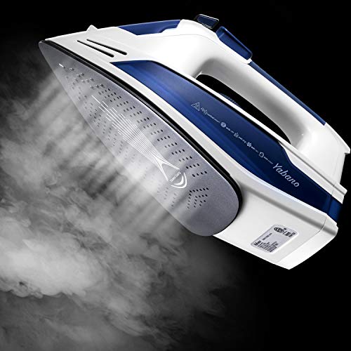 Yabano Plancha de Vapor 2400W, 320g Golpe de Vapor, Vapor Continuo 180 g/min, Suela de Cerámica, 400 ml, 2.5m Yabano Plancha de Vapor 2400W, 320g Golpe de Vapor, Vapor Continuo 180 g/min, Suela de Cerámica, 400 ml, 2.5m