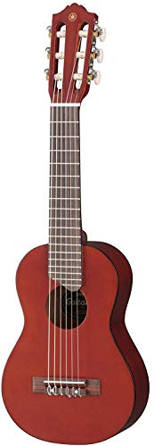 Yamaha GL1 Guitalele - Mini Guitarra de Madera con las dimensiones de un Ukelele, escala de 17 pulgadas, 6 cuerdas (3 en nylon / 3 en acero), Marrón (Persimmon Brown Canela)