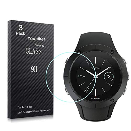 Youniker 3 Unidades Protector de Pantalla para Suunto Spartan Trainer Wrist HR Cristal Vidrio Templado para Suunto Spartan Trainer Wrist HR Cristal Templado 9H Dureza Sin Burbujas Youniker 3 Unidades Protector de Pantalla para Suunto Spartan Trainer Wrist HR Cristal Vidrio Templado para Suunto Spartan Trainer Wrist HR Cristal Templado 9H Dureza Sin Burbujas
