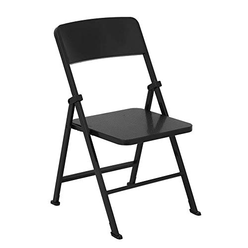 YOUTHINK Silla Plegable de Muebles en Miniatura de Casa de Muñecas a Escala 1/6 para Accesorios de Figuras de Acción de 12" Decoración de Casa de Muñecas(Negro)