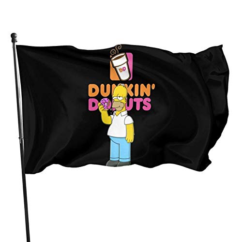 Yuanmeiju Dunkin Donuts Bandera Vivid Color and UV Fade Resistant with Brass Grommets 3 X 5 Feet 3x5'' Bandera