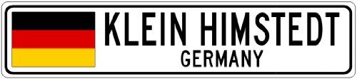 YYone Klein Himstedt, Germany - Germany Flag City Sign - 4"X18" Metal Sign