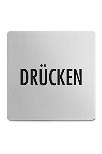 ZACK 50722 Indici - Cartel indicador de Empujar (en alemán)