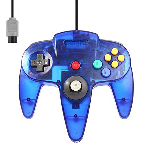 ZSGG Mando N64 Joystick Gamepad largo con cable N64 controladores de actualización Joystick Gamepad Controller para original Ultra 64 Bit Video Game Console N64 System ZSGG Mando N64 Joystick Gamepad largo con cable N64 controladores de actualización Joystick Gamepad Controller para original Ultra 64 Bit Video Game Console N64 System