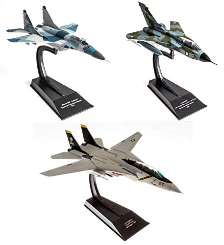 - Lote de 3 Aviones de Combate Militar 1/100: F-14A Tomcat US Navy VF-84 (película Top Gun) + MIG-29SMT + Tornado IDs (CP: 1 + 2 + 3)