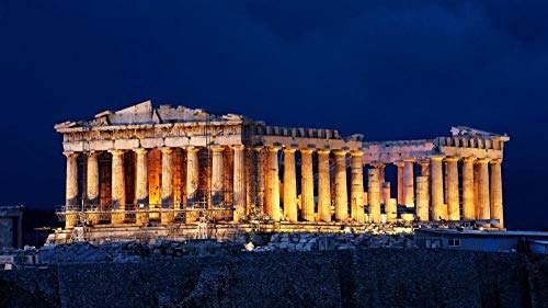 100/300/500/1000 piezas juego de rompecabezas juguetes para niños adultos,Partenón Acrópolis Atenas  juguetes educativos reconocimiento de forma