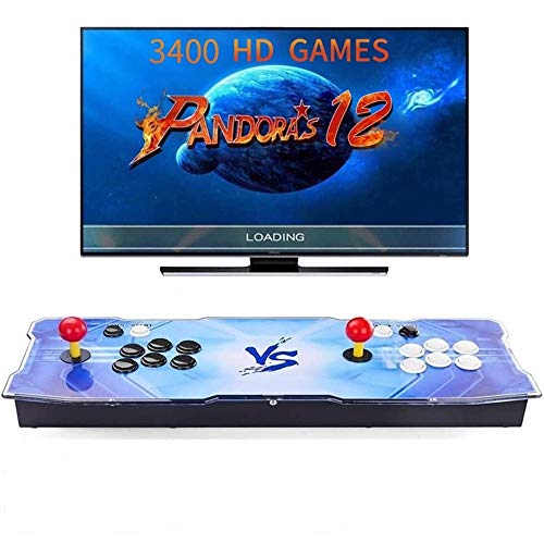 [3400 Juegos clásicos] 3400 Juegos Retro Consola Maquina Arcade Video 2 Jugadores Pandora's Box 12 1280x720 Full HD VGA/HDMI/USB